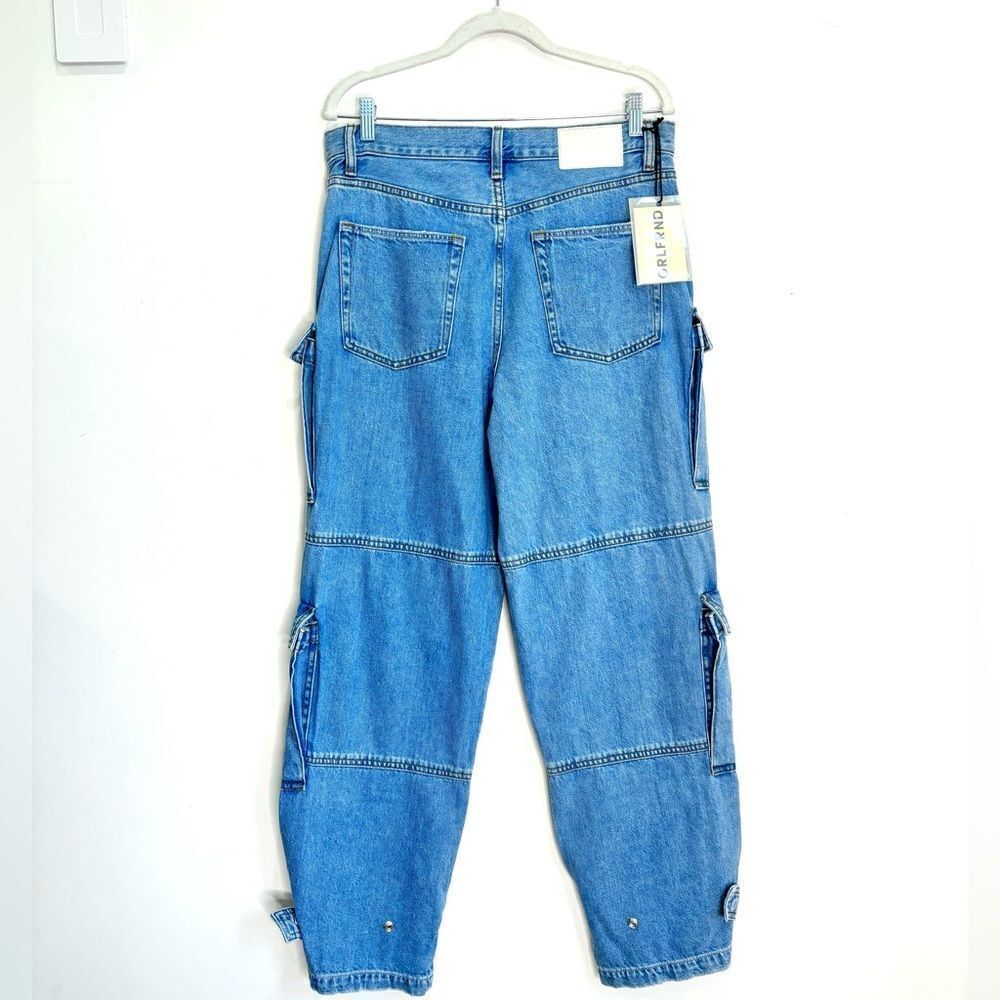 GRLFRND Blue Straight Leg Jeans - Picture 7 of 12